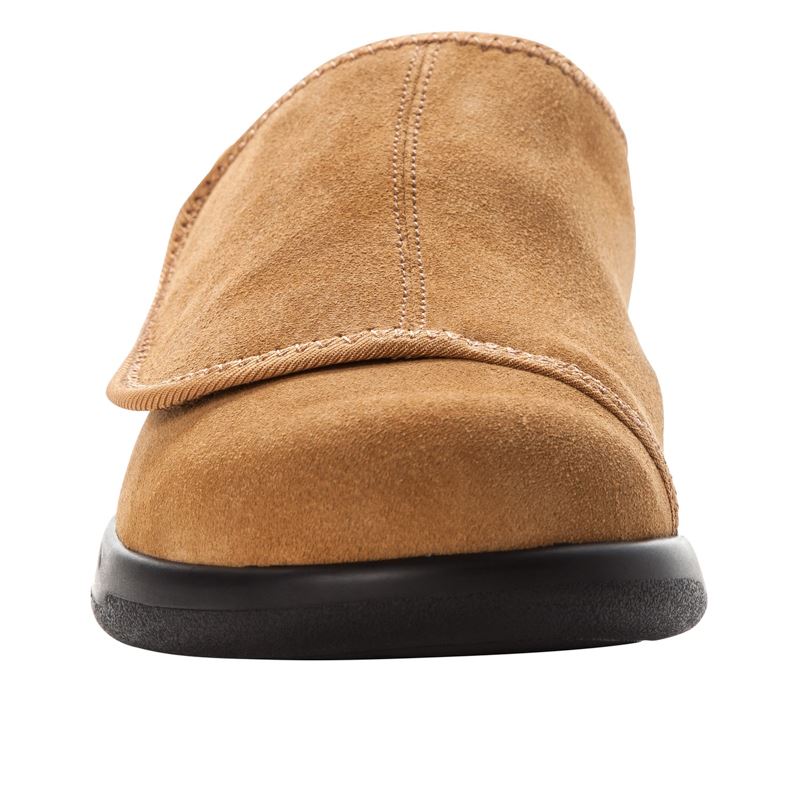 Brown Men's Propet Coleman Slippers | 1ZOwTQlp