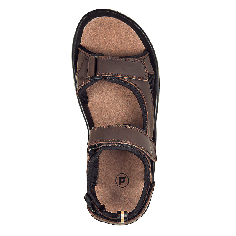 Brown Men's Propet Daytona Sandals | G9Z1pub1