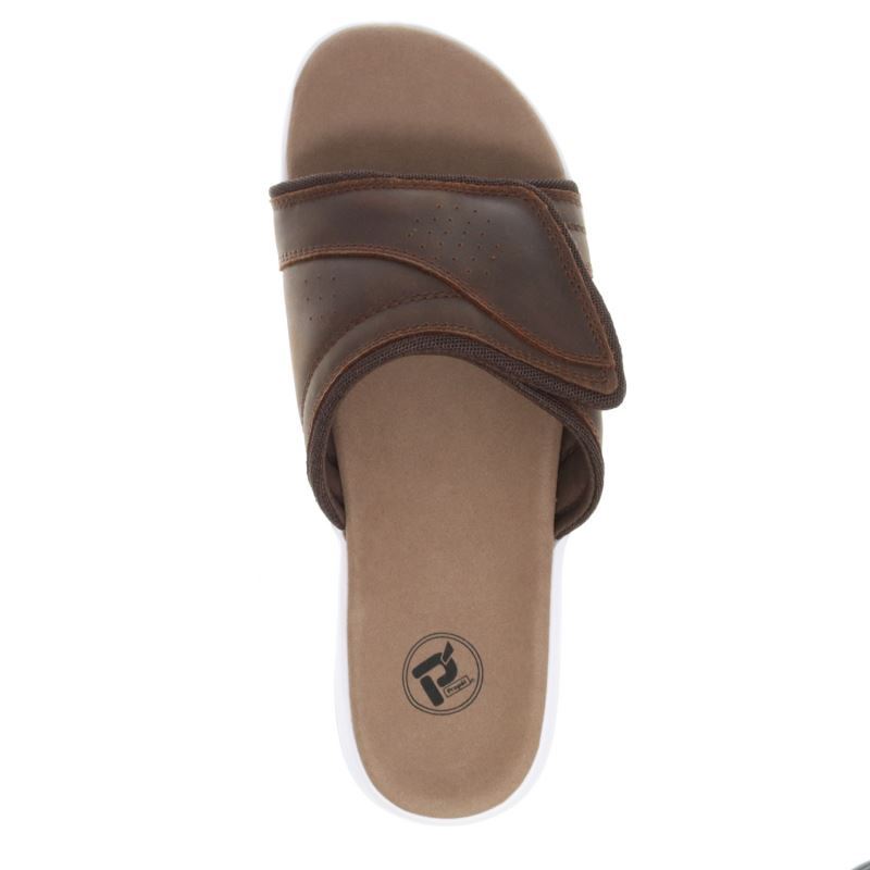 Brown Men's Propet Emerson Sandals | uQCVJ4L2