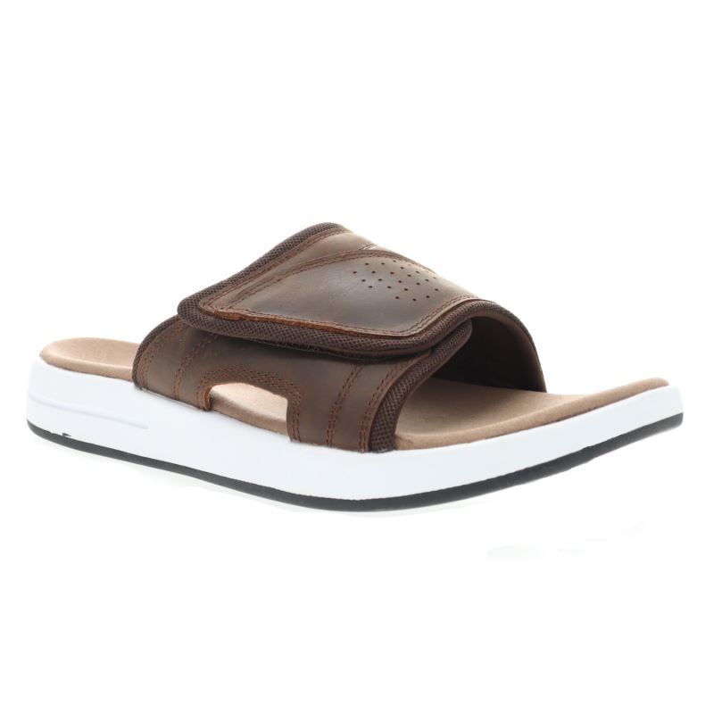 Brown Men\'s Propet Emerson Sandals | uQCVJ4L2