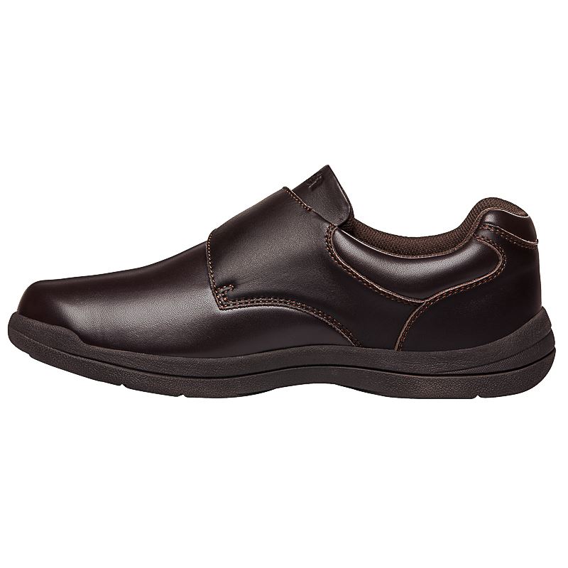 Brown Men's Propet Marv Strap Diabetic | QUBMYPTy