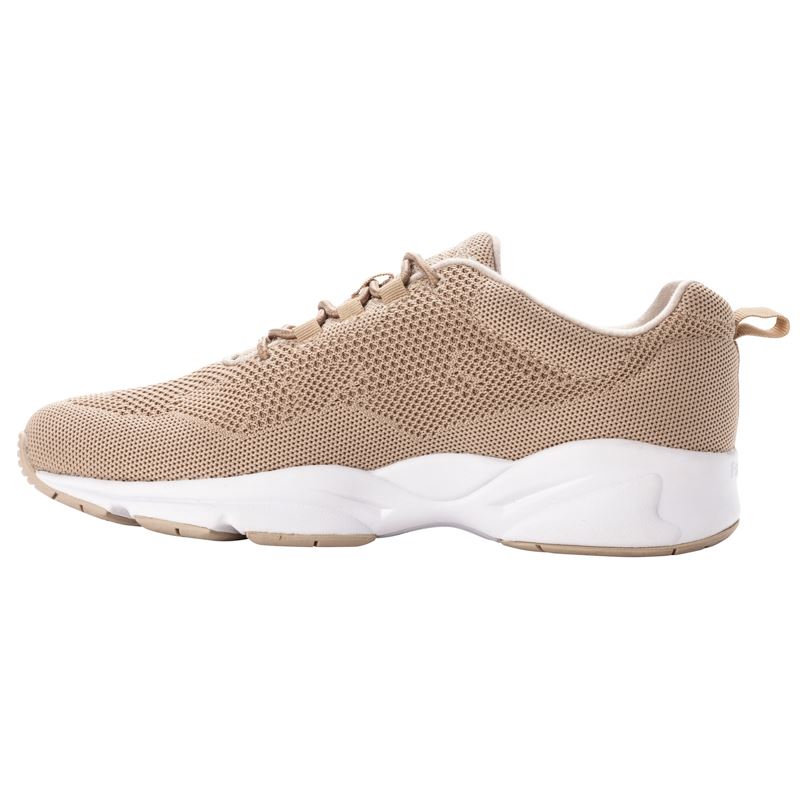 Brown Men's Propet Stability Fly Sneakers | E2BCCyl4