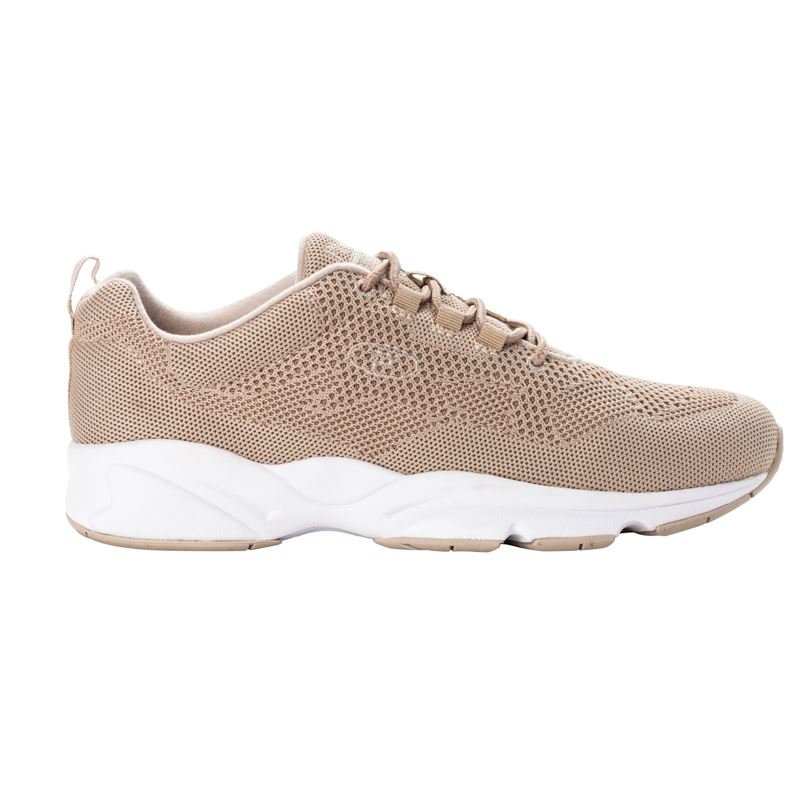 Brown Men's Propet Stability Fly Sneakers | E2BCCyl4