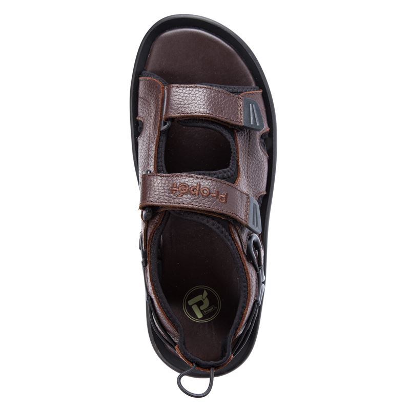 Brown Men's Propet SurfWalker II Sandals | NIMUp6UC