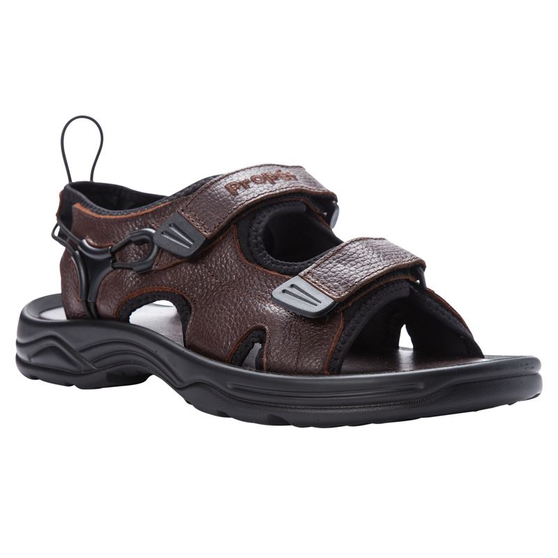 Brown Men\'s Propet SurfWalker II Sandals | NIMUp6UC