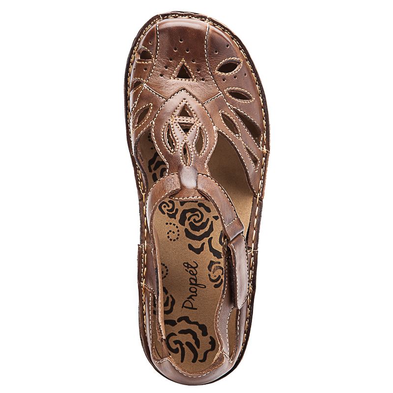 Brown Women's Propet Jenna Sandals | 5F2LRlBJ