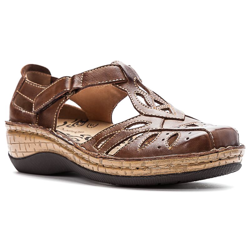 Brown Women\'s Propet Jenna Sandals | 5F2LRlBJ