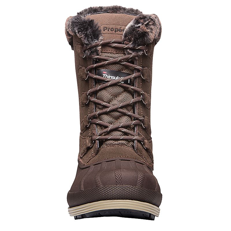 Brown Women's Propet Lumi Tall Lace Boots | 4qD6kDtY