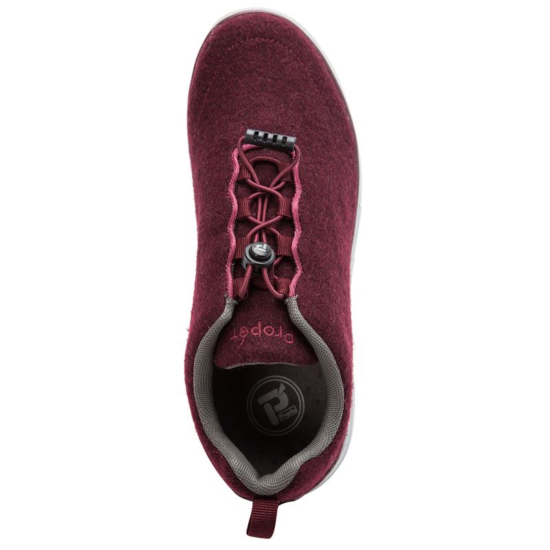 Burgundy Women's Propet TravelFit Prestige Sneakers | LkRSgaIc