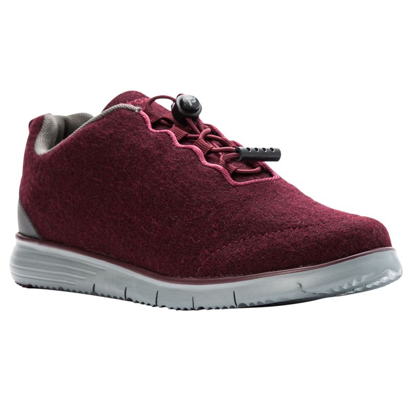 Burgundy Women\'s Propet TravelFit Prestige Sneakers | LkRSgaIc