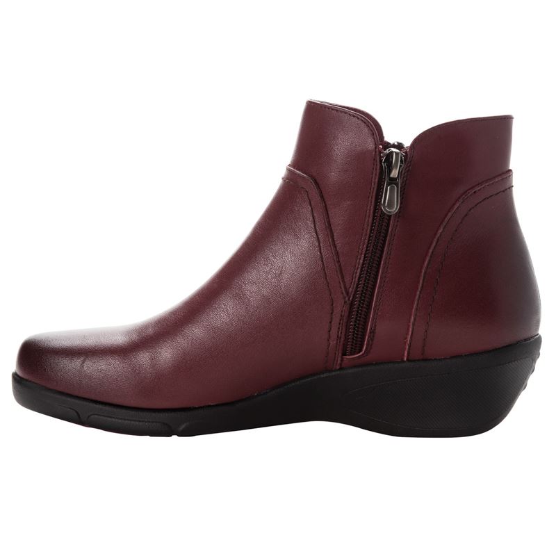 Burgundy Women's Propet Waverly Boots | FNZodejE