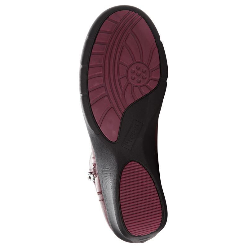 Burgundy Women's Propet Waverly Boots | FNZodejE