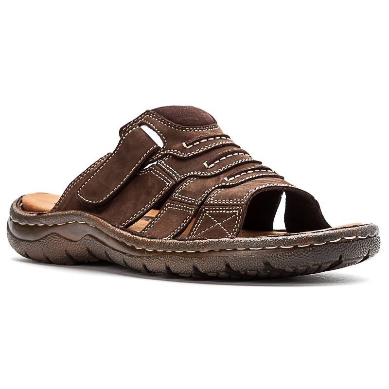 Coffee Men\'s Propet Jace Sandals | mWTdeN4q