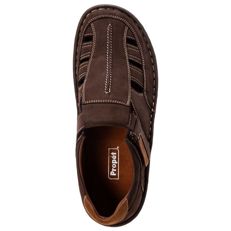 Coffee Men's Propet Jack Sandals | 6w9M8WZa