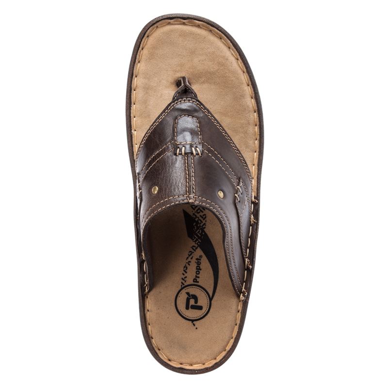 Coffee Men's Propet Jonas Sandals | 0Sb31Xcf