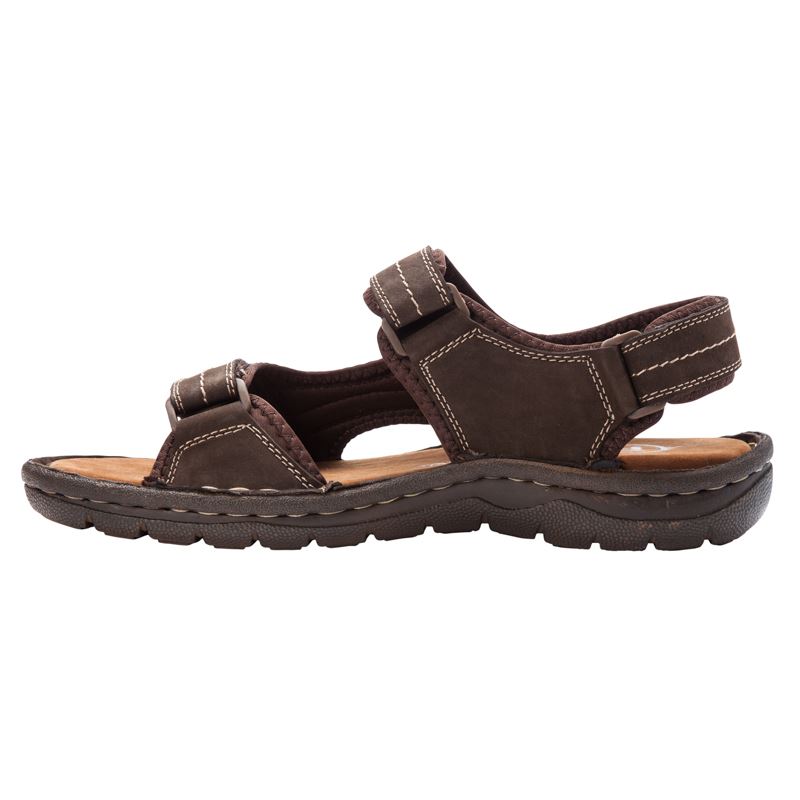 Coffee Men's Propet Jordy Sandals | O8EPMpT6