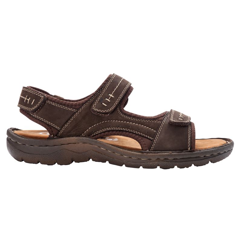 Coffee Men's Propet Jordy Sandals | O8EPMpT6