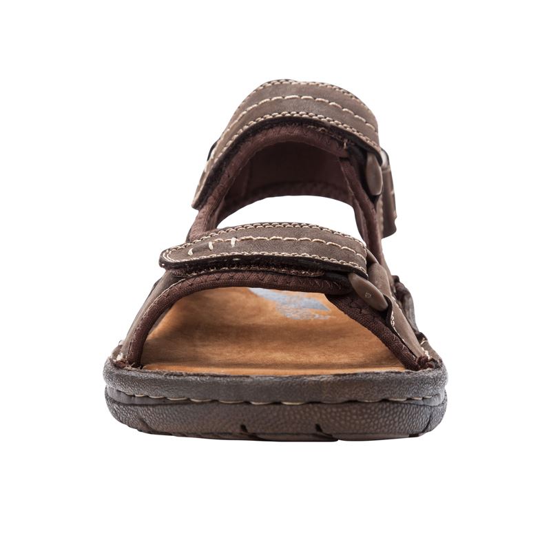 Coffee Men's Propet Jordy Sandals | O8EPMpT6