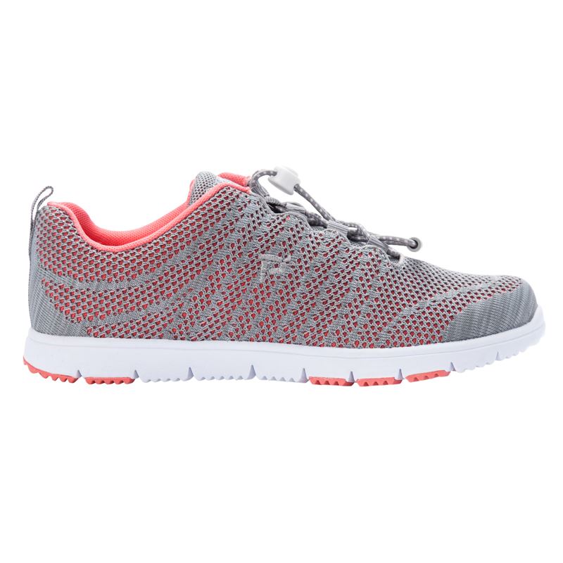 Coral / Grey Women's Propet TravelWalker EVO Sneakers | TillMjHK