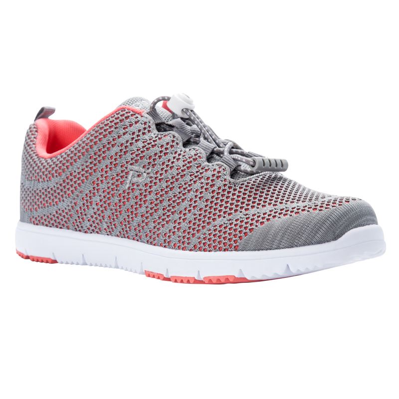 Coral / Grey Women\'s Propet TravelWalker EVO Sneakers | TillMjHK