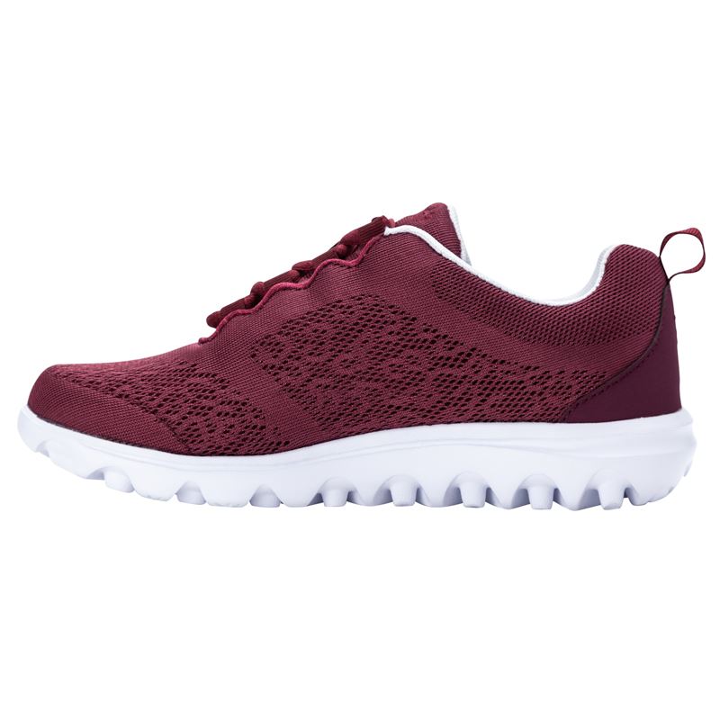 Cranberry Women's Propet TravelActiv Sneakers | GkMlENr5