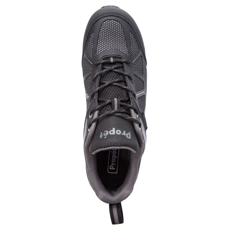 Dark Grey / Black Men's Propet Seeley Diabetic | PgviINMV