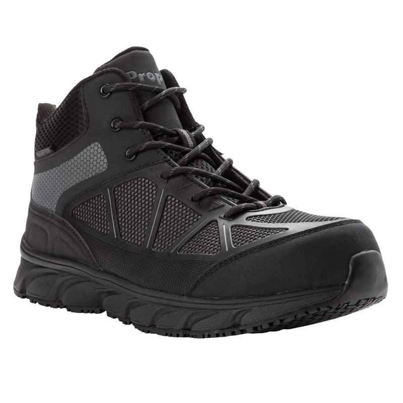 Dark Grey / Black Men\'s Propet Seeley Hi Diabetic | p6gFv024