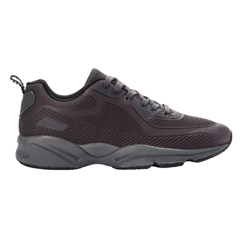 Dark Grey Men's Propet Stability Laser Sneakers | HEl5weHu