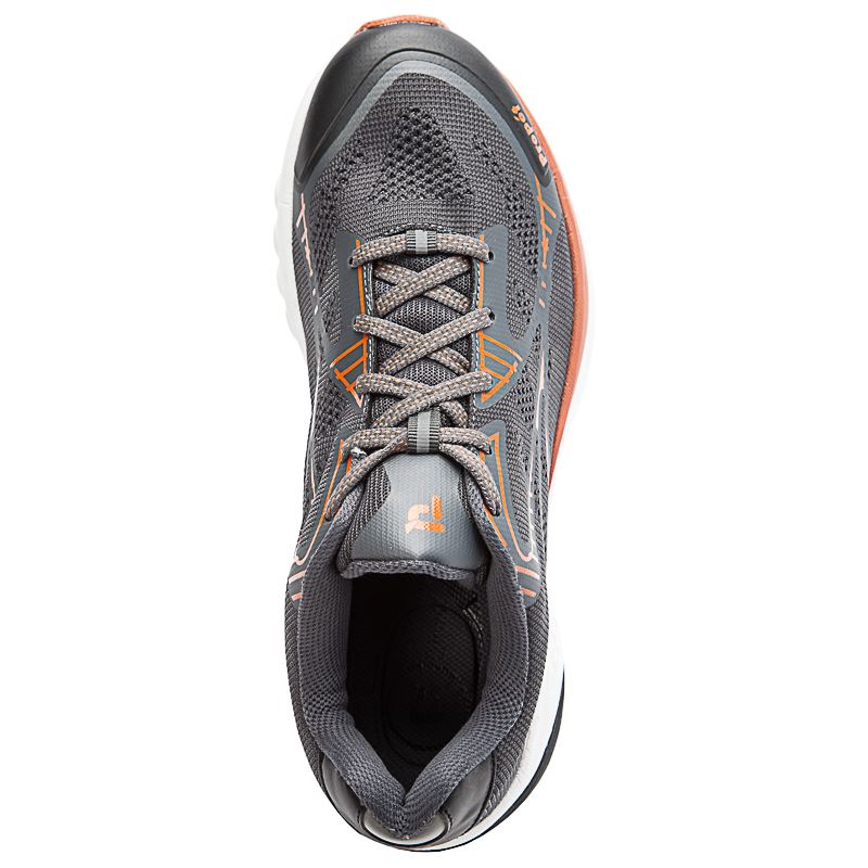 Dark Grey / Orange Men's Propet One LT Sneakers | aTJhQwtN