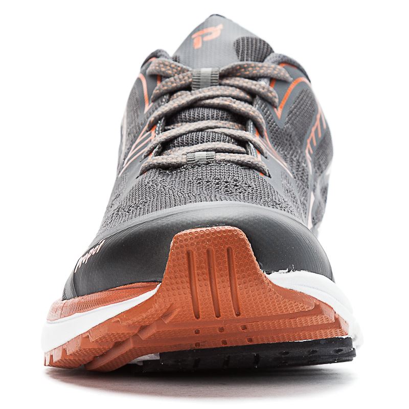 Dark Grey / Orange Men's Propet One LT Sneakers | aTJhQwtN