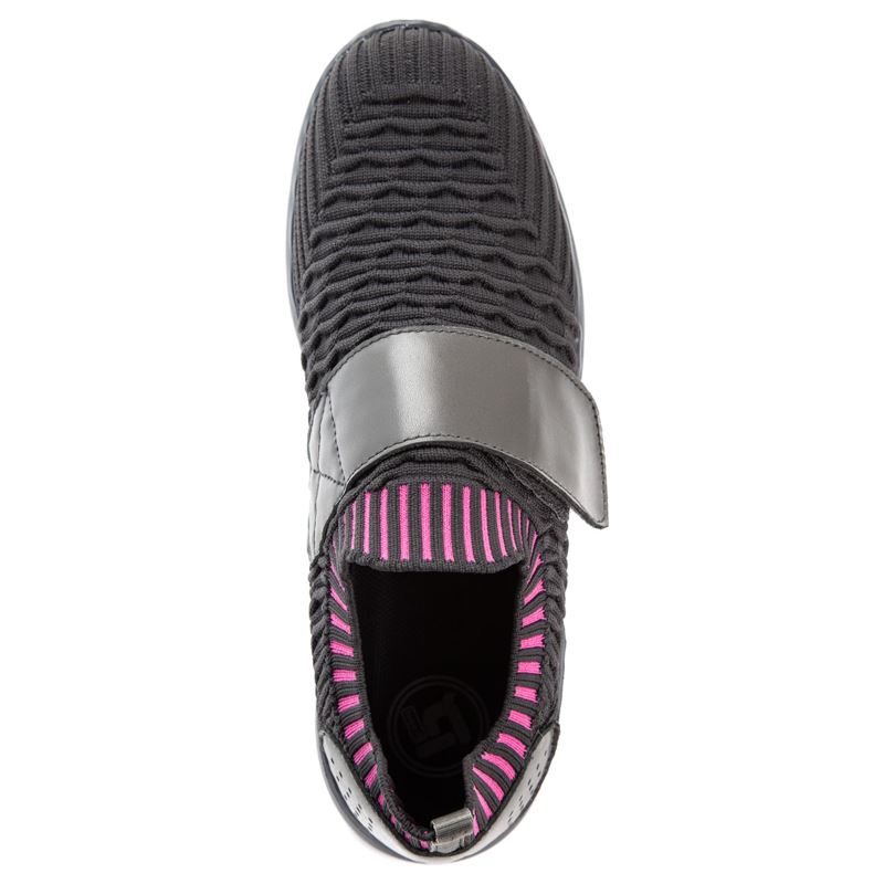 Dark Grey Women's Propet TravelBound Strap Sneakers | dzTdBiRU