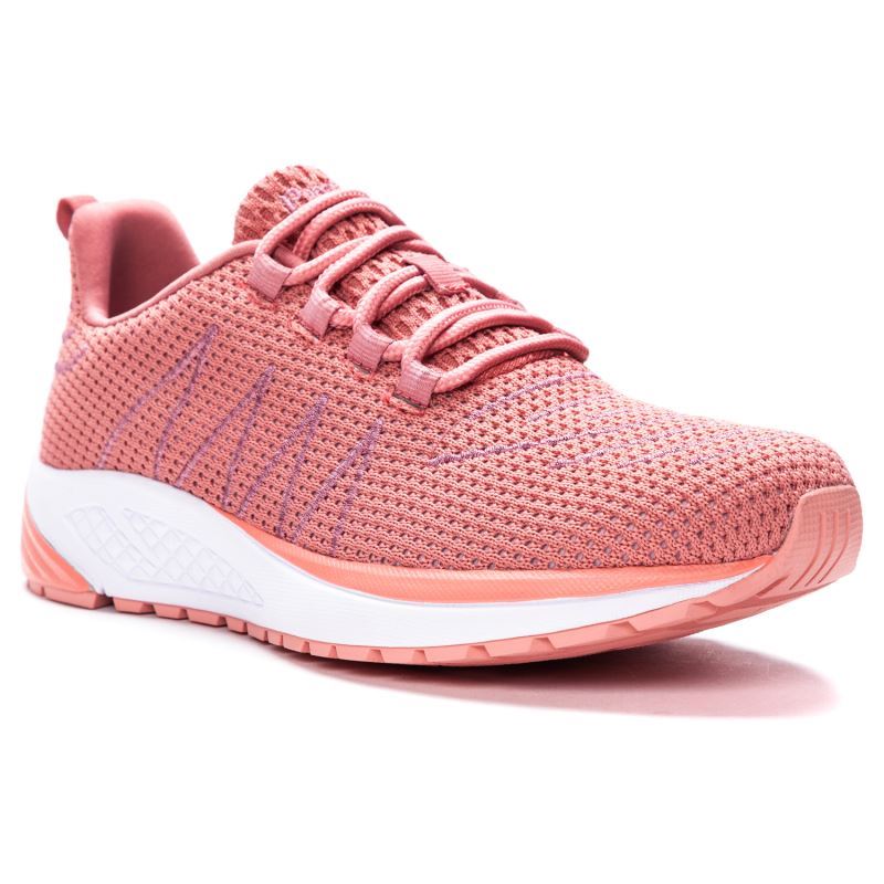 Dark Pink Women\'s Propet Tour Knit Sneakers | ZLIeBWkg