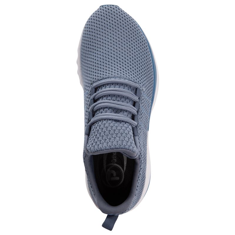 Denim Women's Propet Tour Knit Sneakers | MHYu1qOP