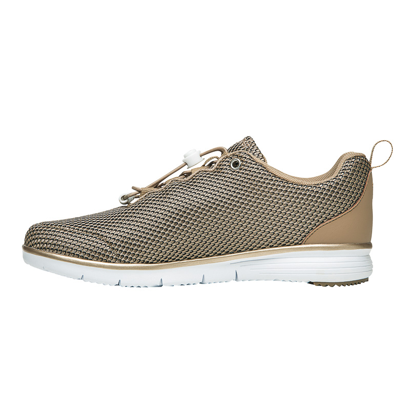 Gold / Black Women's Propet TravelFit Prestige Sneakers | jozsqLLU