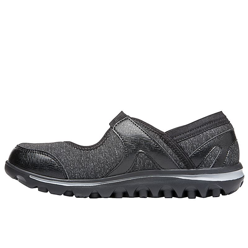 Grey / Black Women's Propet Onalee Sneakers | h9RyUbca