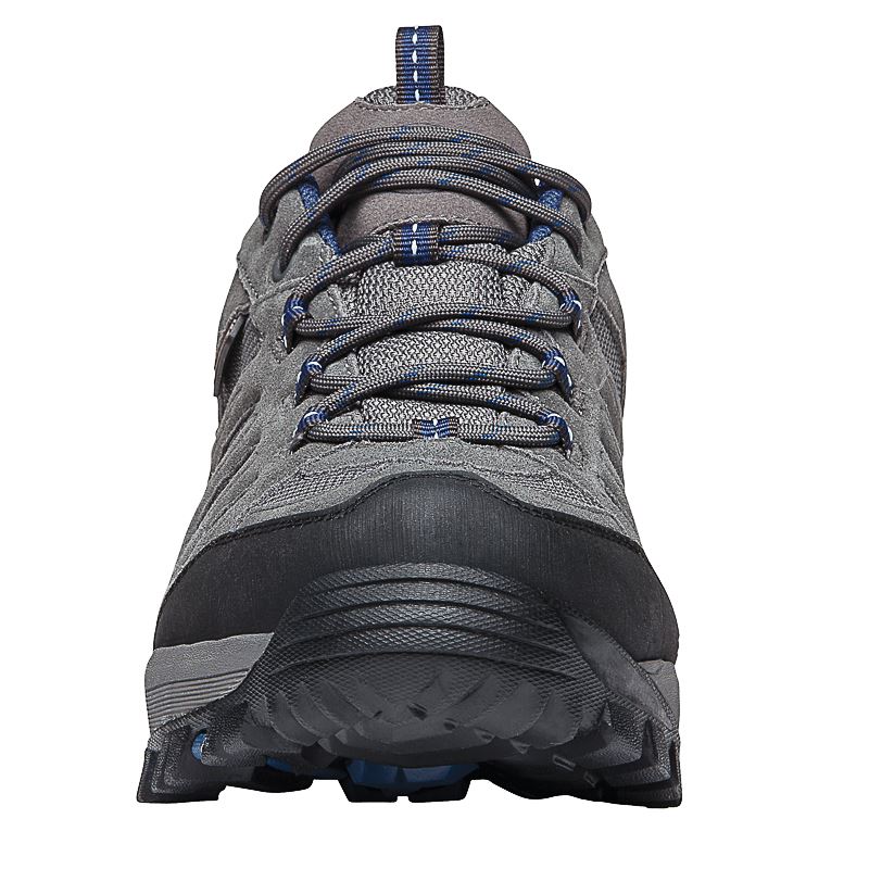 Grey / Blue Men's Propet Ridge Walker Low Diabetic | NXvTjLNp