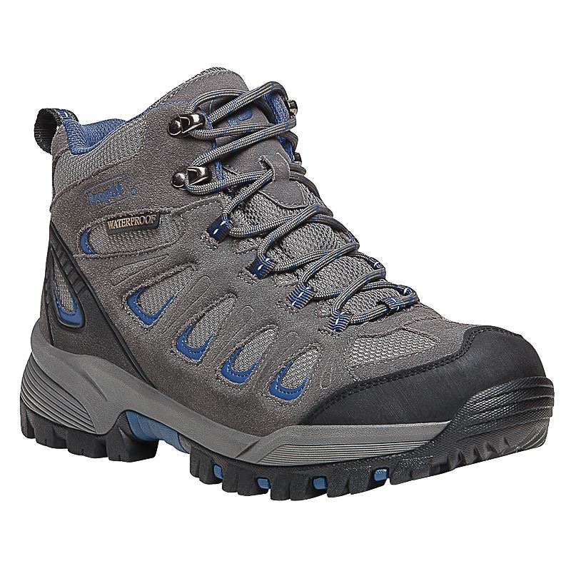 Grey / Blue Men\'s Propet Ridge Walker Outdoor Shoes | CfWekn6e