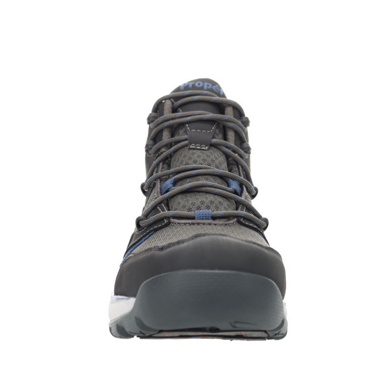 Grey / Blue Men's Propet Veymont Outdoor Shoes | YCN47c1M