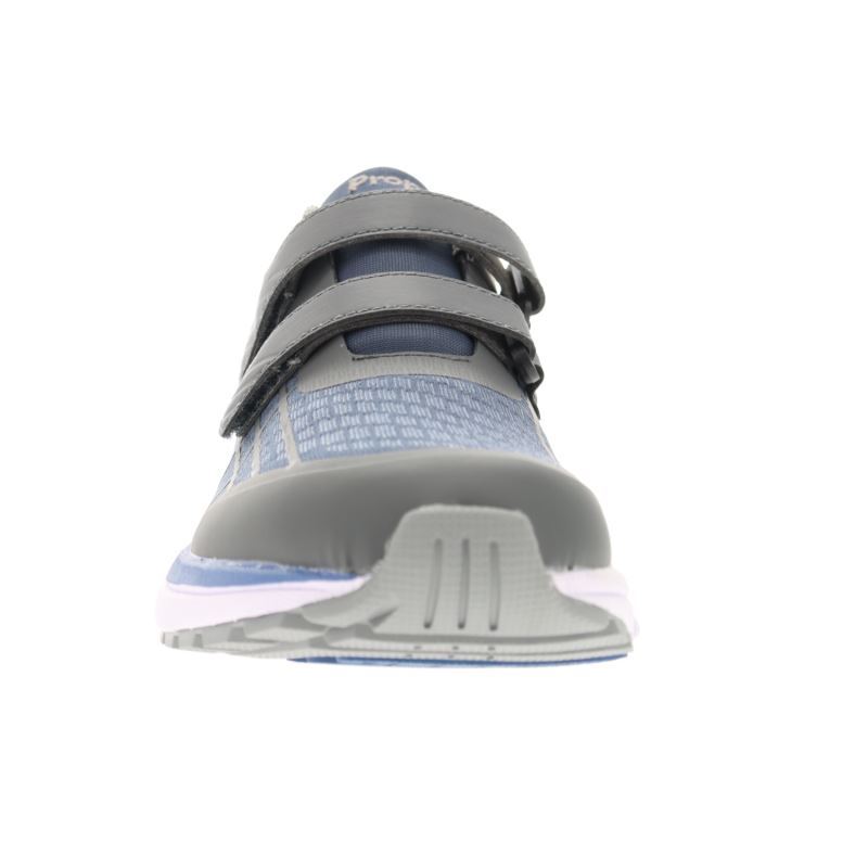 Grey / Blue Women's Propet One Twin Strap Sneakers | o1770gwf