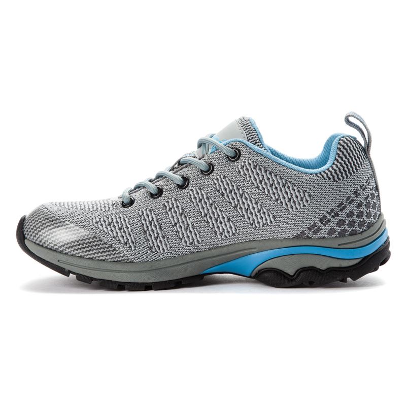 Grey / Blue Women's Propet Petra Diabetic | SXOyRZwx