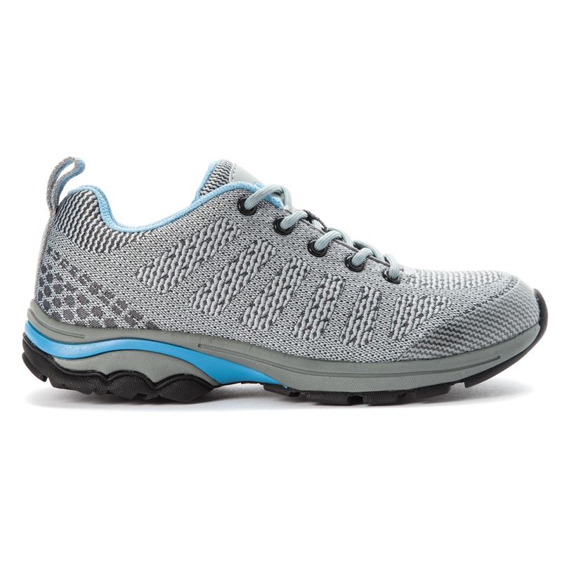 Grey / Blue Women's Propet Petra Diabetic | SXOyRZwx