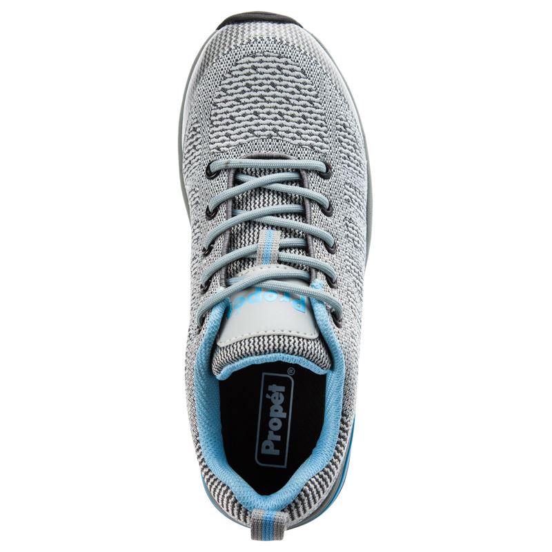 Grey / Blue Women's Propet Petra Diabetic | SXOyRZwx