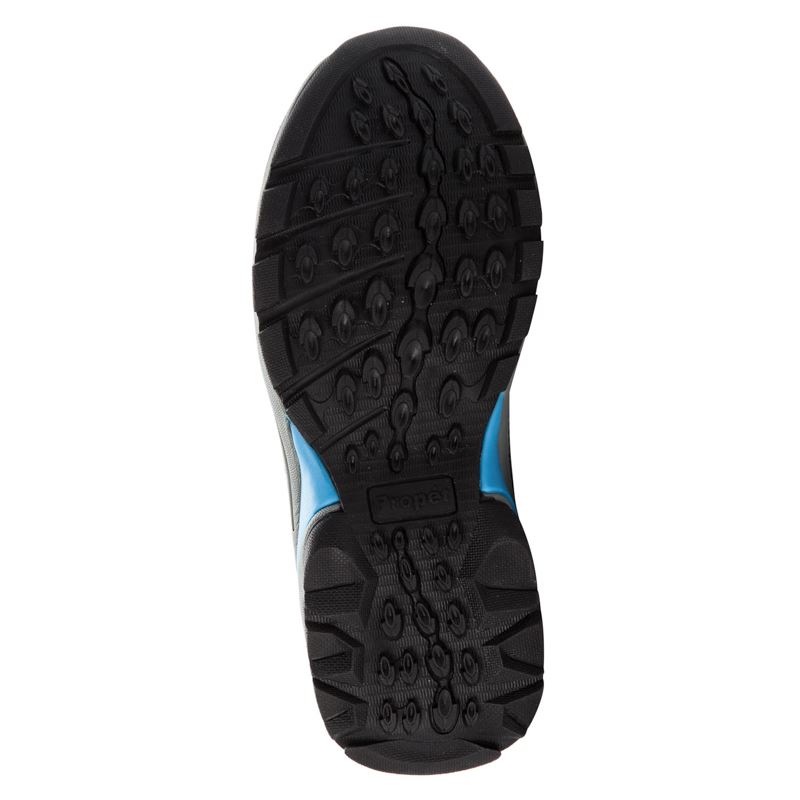 Grey / Blue Women's Propet Petra Diabetic | SXOyRZwx