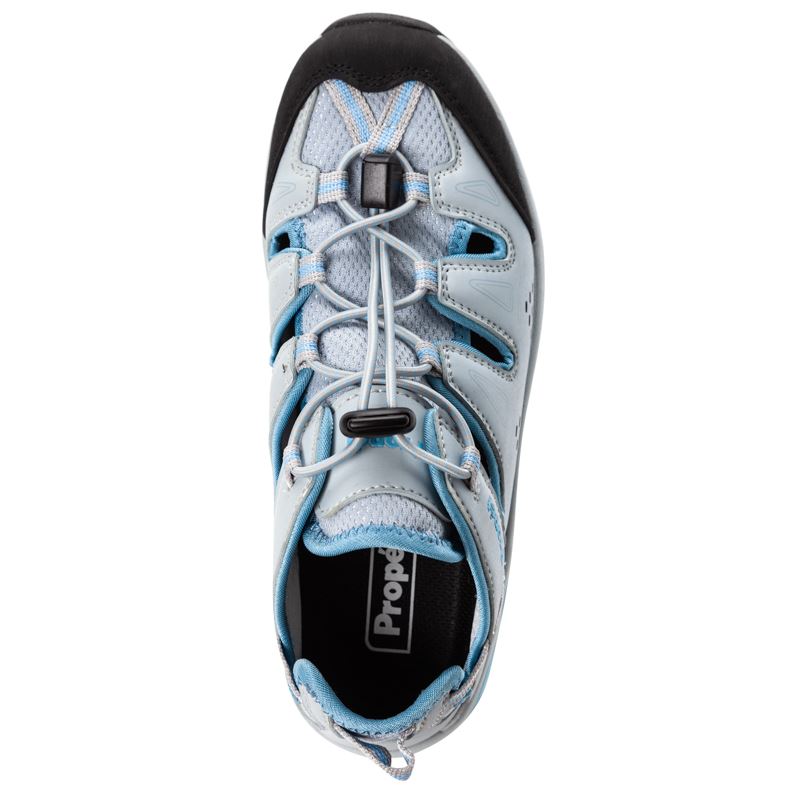 Grey / Blue Women's Propet Piper Sandals | EqLDZs0Q