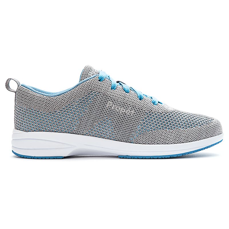 Grey / Blue Women's Propet Washable Walker Evolution Walking Shoes | 2icWt4NE