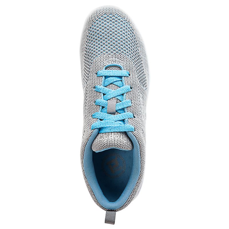 Grey / Blue Women's Propet Washable Walker Evolution Walking Shoes | 2icWt4NE