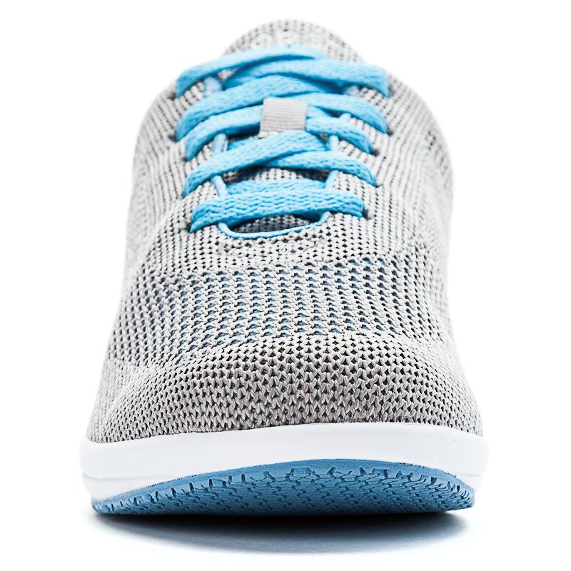 Grey / Blue Women's Propet Washable Walker Evolution Sneakers | 3AdPJOkh