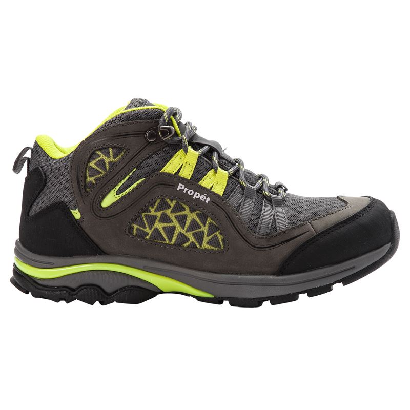 Grey / Light Green Women's Propet Peak Boots | QHc10VOd