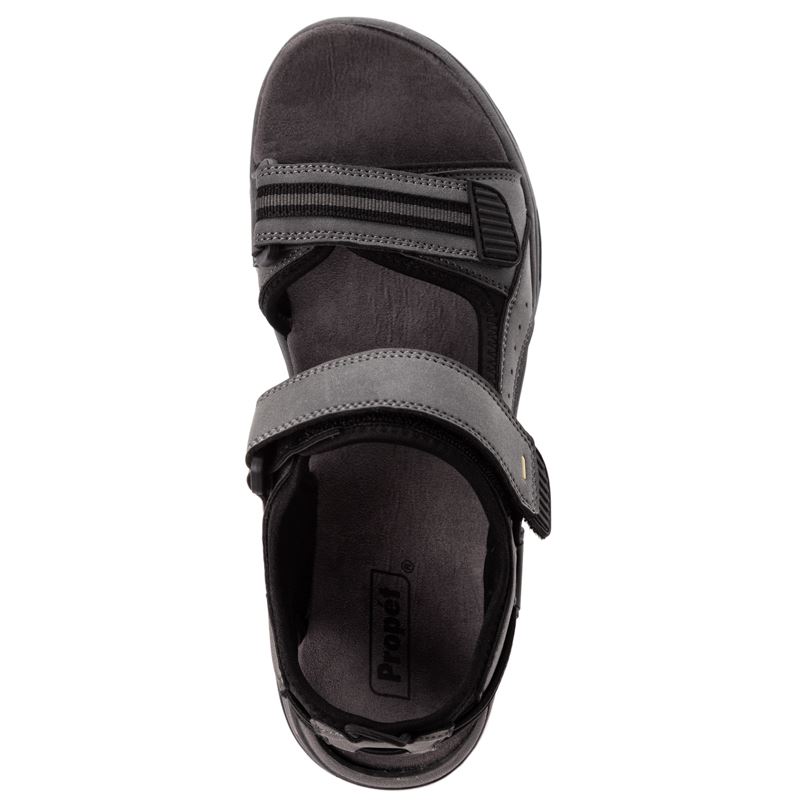 Grey Men's Propet Evan Sandals | iAYaG1sY