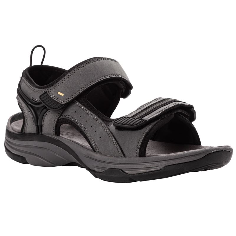 Grey Men\'s Propet Evan Sandals | iAYaG1sY